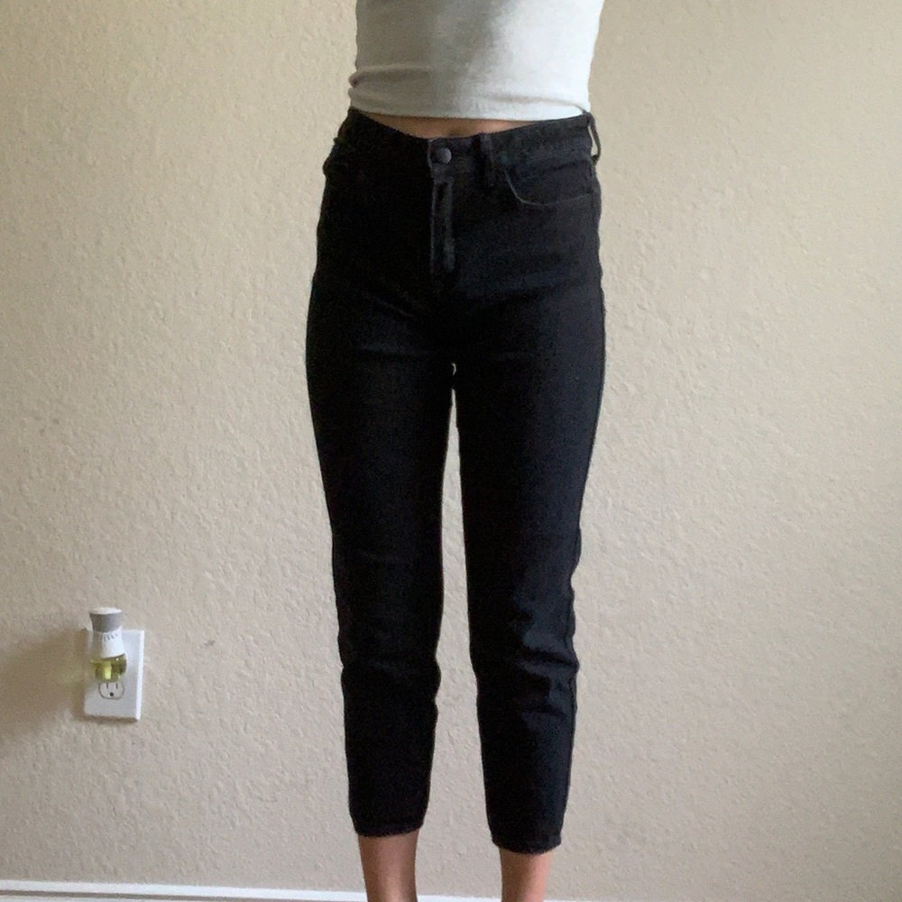 Forever 21 Black Petite/Ankle Crop Skinny Jeans